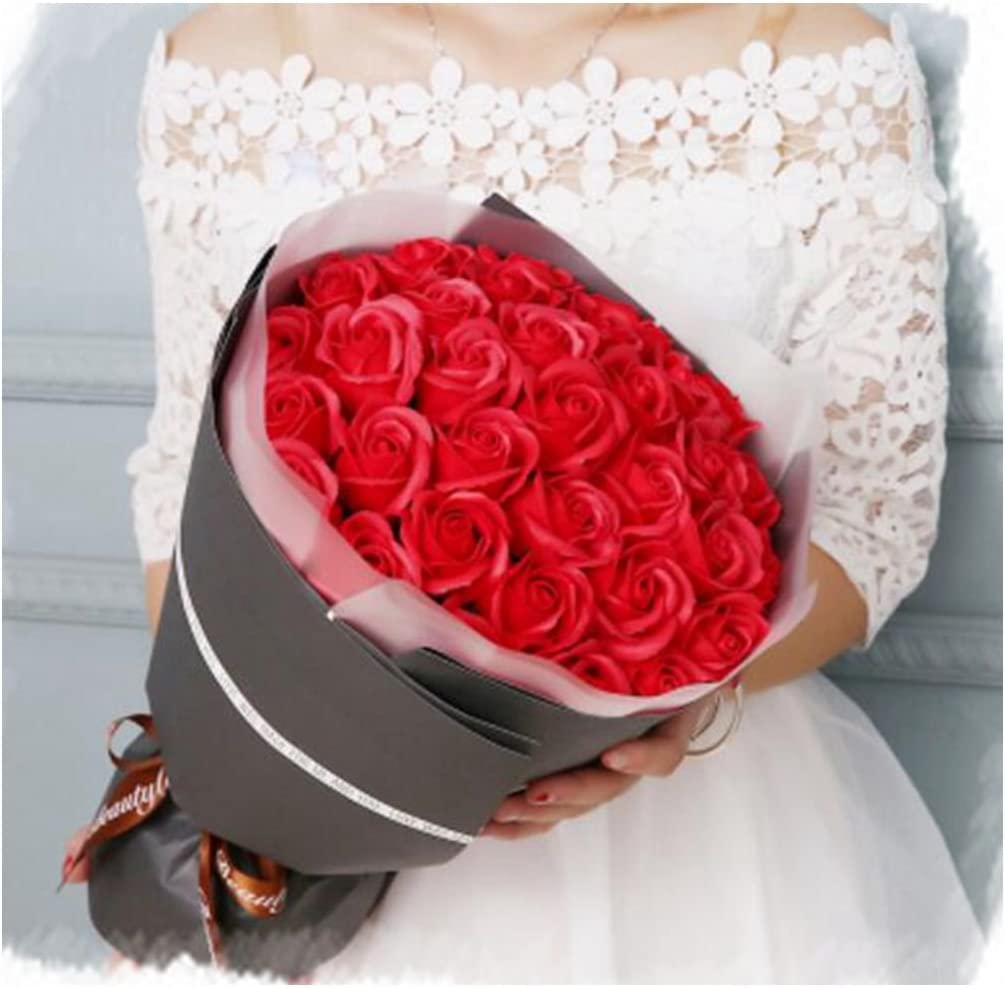 ソープフラワー薔薇 お誕生日 ・記念日 プレゼント 花束　33本 ソープフラワー薔薇 お誕生日 ・記念日 プレゼント 花束 33本